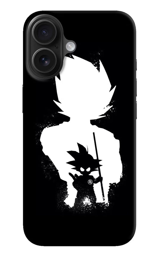 Goku Shadow iPhone 16 Plus Hard Case Back Cover by Casekaro