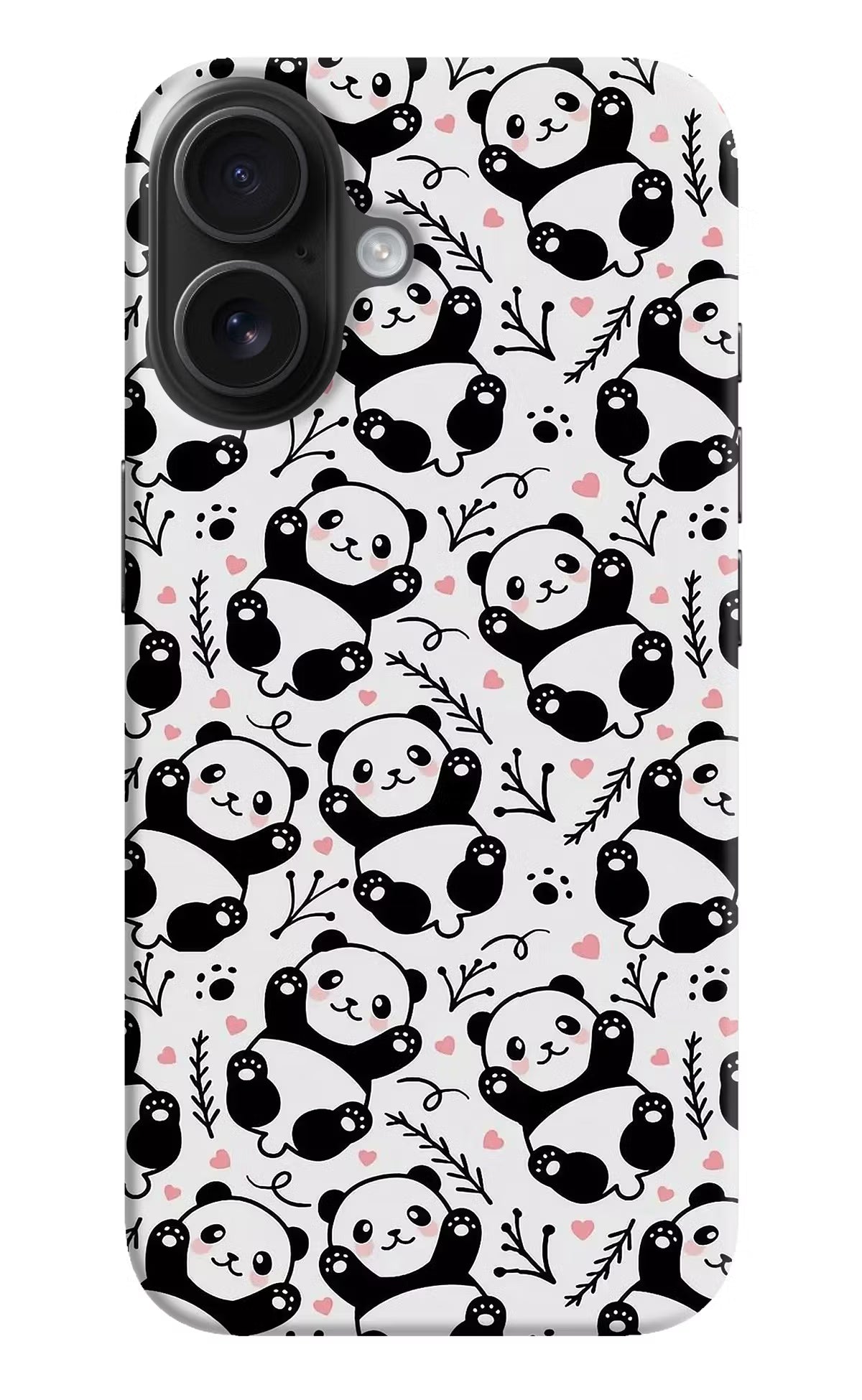 Cute Panda iPhone 16 Plus Hard Case Back Cover by Casekaro