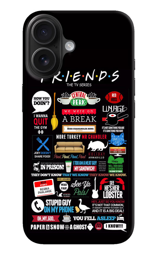 FRIENDS iPhone 16 Plus Hard Case Back Cover by Casekaro