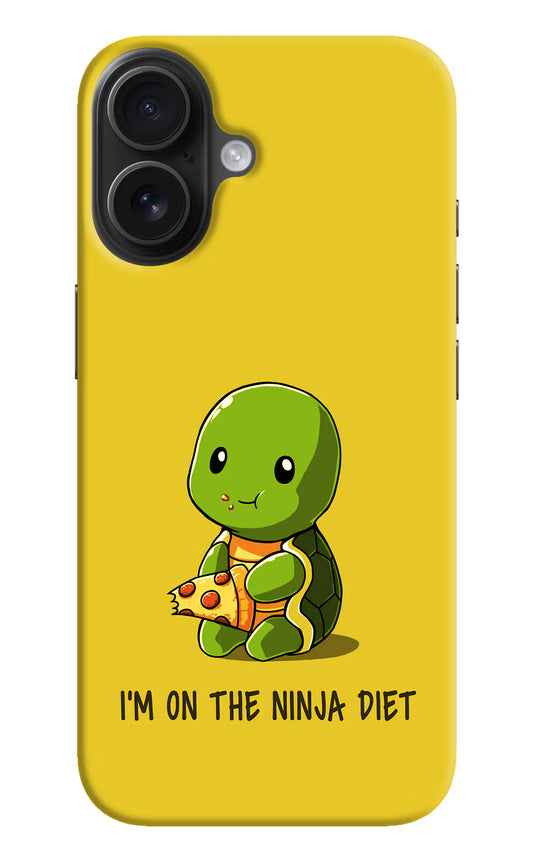 I'm on Ninja Diet iPhone 16 Plus Hard Case Back Cover by Casekaro