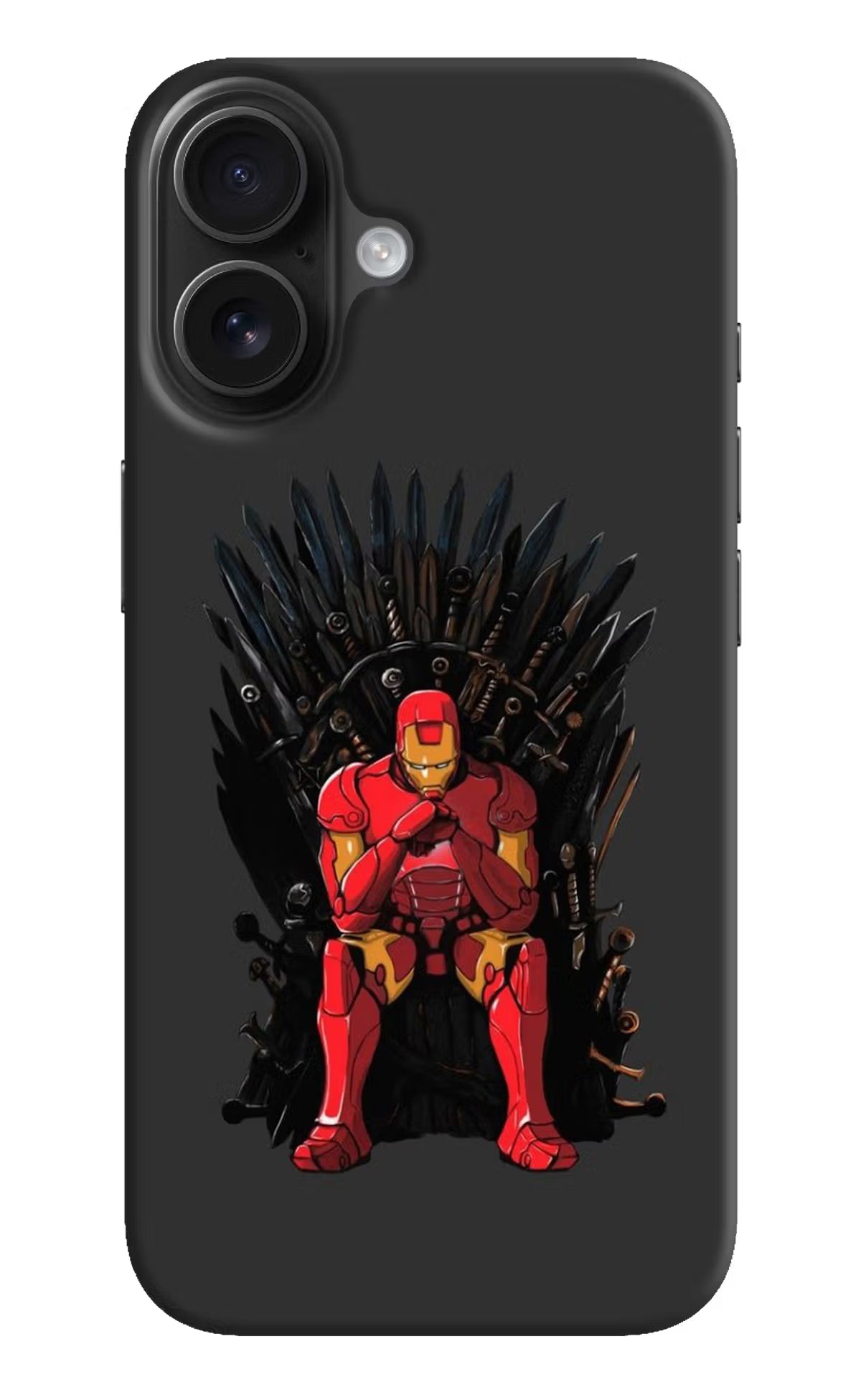 Ironman Throne iPhone 16 Plus Hard Case Back Cover by Casekaro