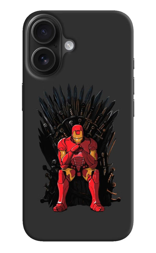 Ironman Throne iPhone 16 Plus Hard Case Back Cover by Casekaro