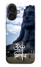 Om Namah Shivay iPhone 16 Plus Hard Case Back Cover by Casekaro