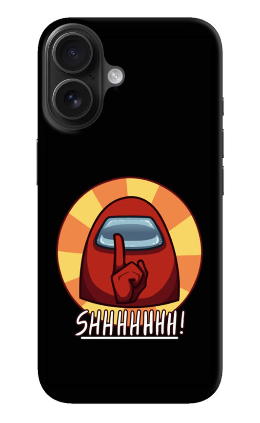 Among Us Shhh! iPhone 16 Plus Hard Case Back Cover by Casekaro
