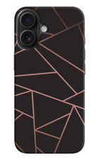 Geometric Pattern iPhone 16 Plus Hard Case Back Cover by Casekaro