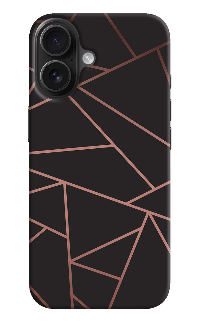 Geometric Pattern iPhone 16 Plus Hard Case Back Cover by Casekaro