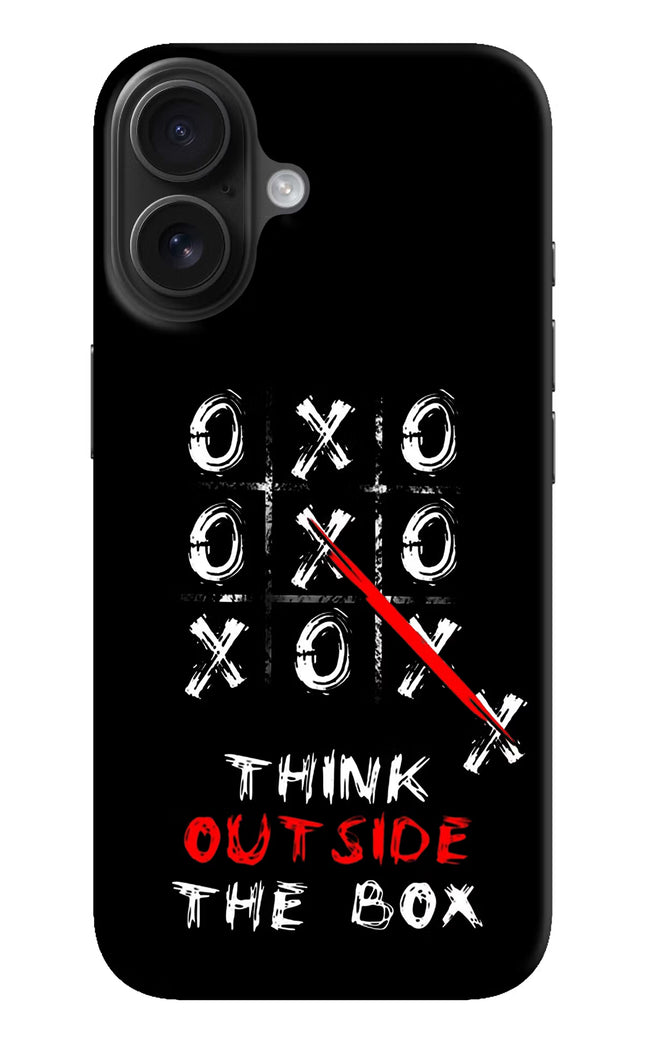 Think out of the BOX iPhone 16 Plus Hard Case Back Cover by Casekaro