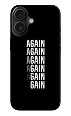 Again Again Gain iPhone 16 Plus Hard Case Back Cover by Casekaro