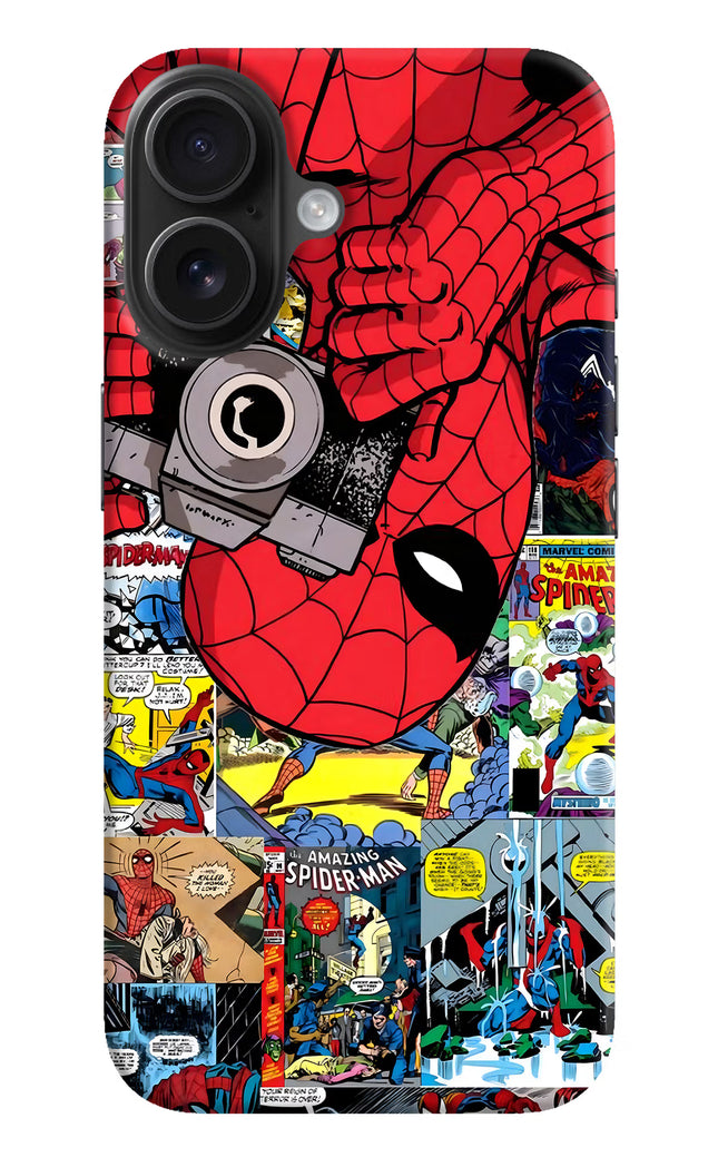 Spider Man iPhone 16 Plus Hard Case Back Cover by Casekaro
