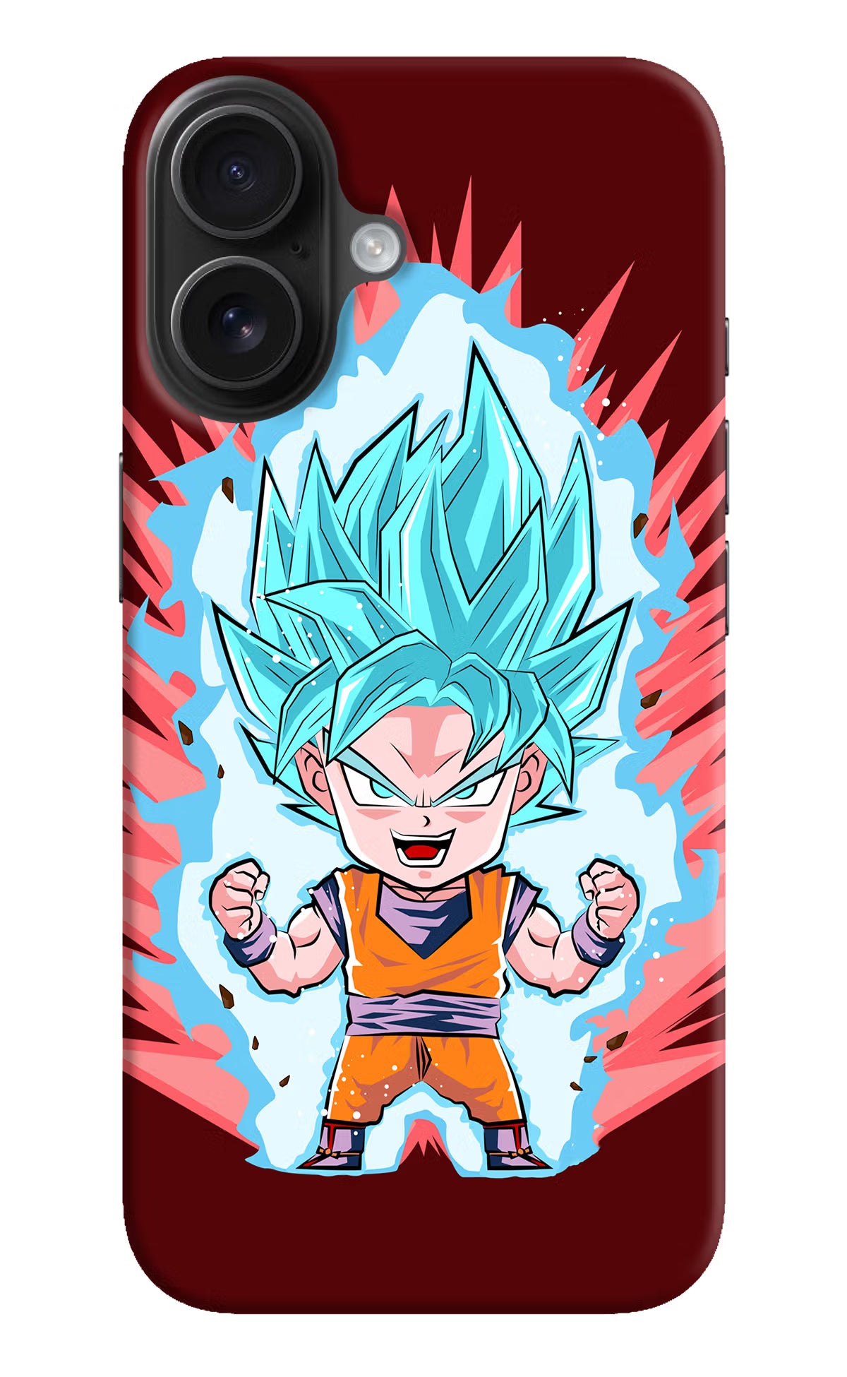 Goku Little iPhone 16 Plus Hard Case Back Cover by Casekaro