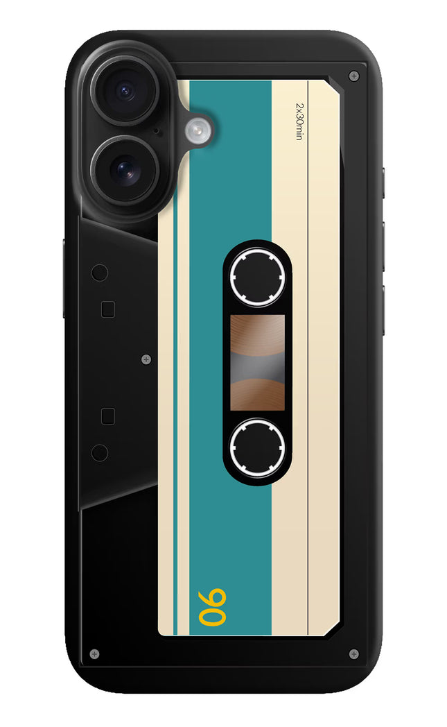 Cassette iPhone 16 Plus Hard Case Back Cover by Casekaro