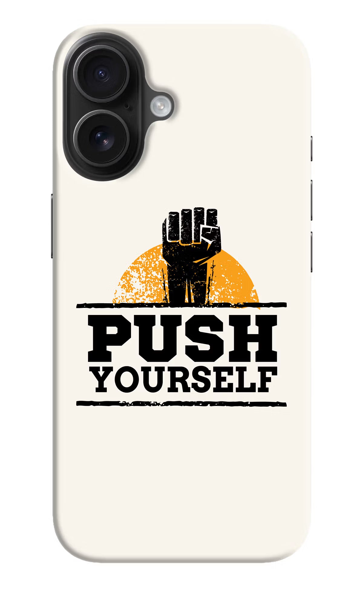 Push Yourself iPhone 16 Plus Hard Case Back Cover by Casekaro