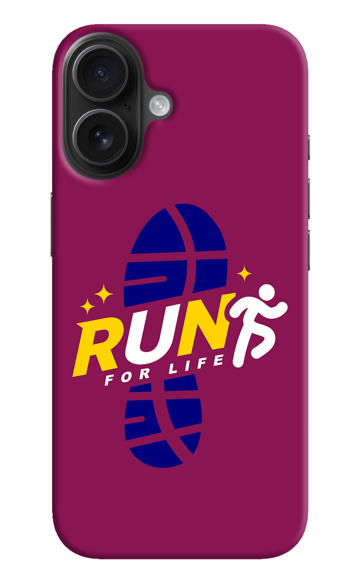 Run for Life iPhone 16 Plus Back Cover