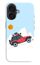 Mountain Trail Beast iPhone 16 Plus Hard Case Back Cover by Casekaro