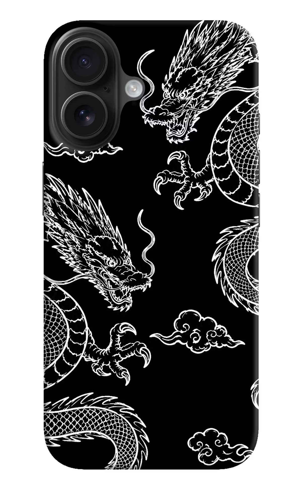 Twin Dragons iPhone 16 Plus Hard Case Back Cover by Casekaro