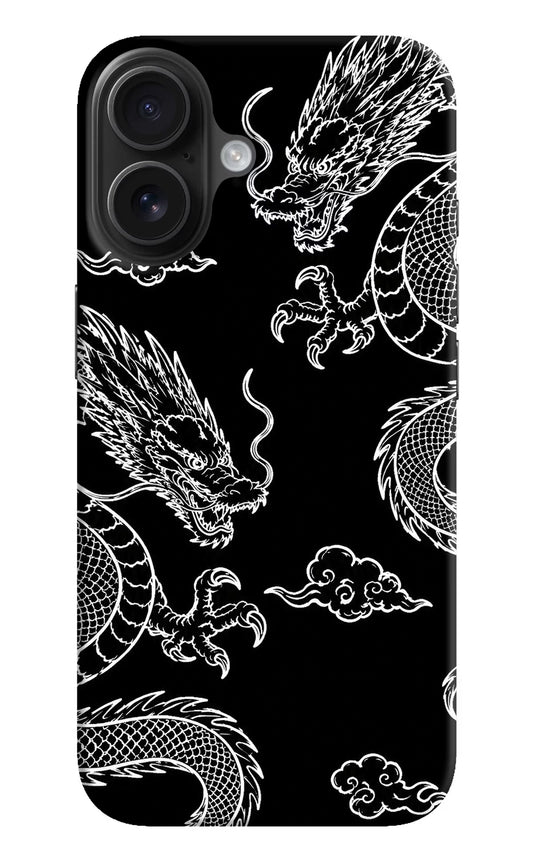 Twin Dragons iPhone 16 Plus Hard Case Back Cover by Casekaro