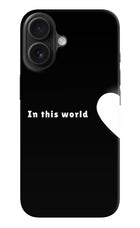 This World iPhone 16 Plus Hard Case Back Cover by Casekaro