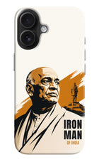 Sardar Patel Iron Will iPhone 16 Plus Hard Case Back Cover by Casekaro