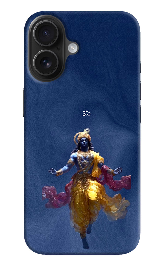 Cosmic Krishna iPhone 16 Plus Hard Case Back Cover by Casekaro