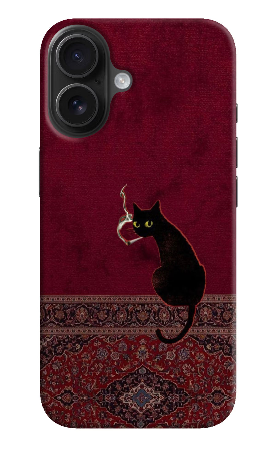 Midnight Cat iPhone 16 Plus Back Cover, Hard case
