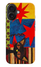Pop Cat iPhone 16 Plus Hard Case Back Cover by Casekaro