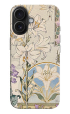 White Lily iPhone 16 Plus Hard Case Back Cover by Casekaro
