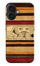 Vinyl Stripes iPhone 16 Plus Hard Case Back Cover by Casekaro