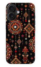 Boho Noir iPhone 16 Plus Hard Case Back Cover by Casekaro