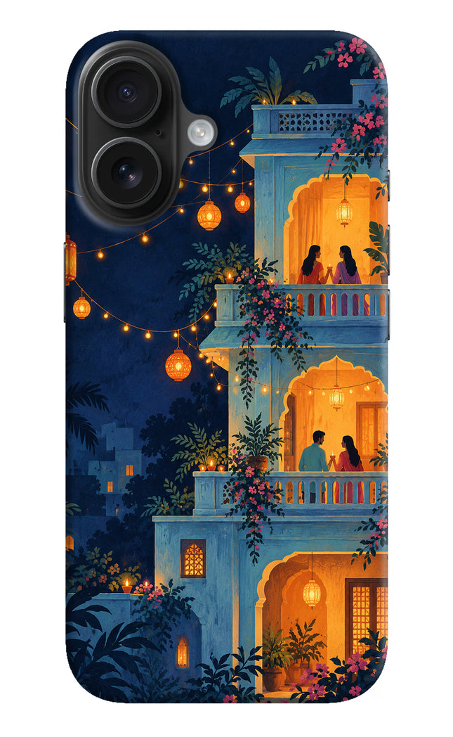 Balcony Glow iPhone 16 Plus Hard Case Back Cover by Casekaro