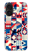 Colorful Pattern iPhone 16 Plus Pop Case by Casekaro