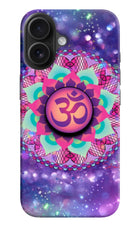 Om Purple iPhone 16 Plus Pop Case by Casekaro