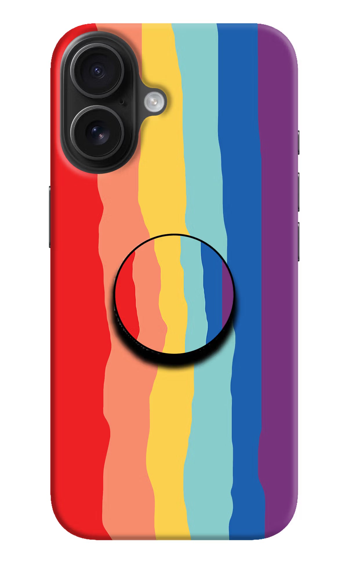 Rainbow iPhone 16 Plus Pop Case by Casekaro