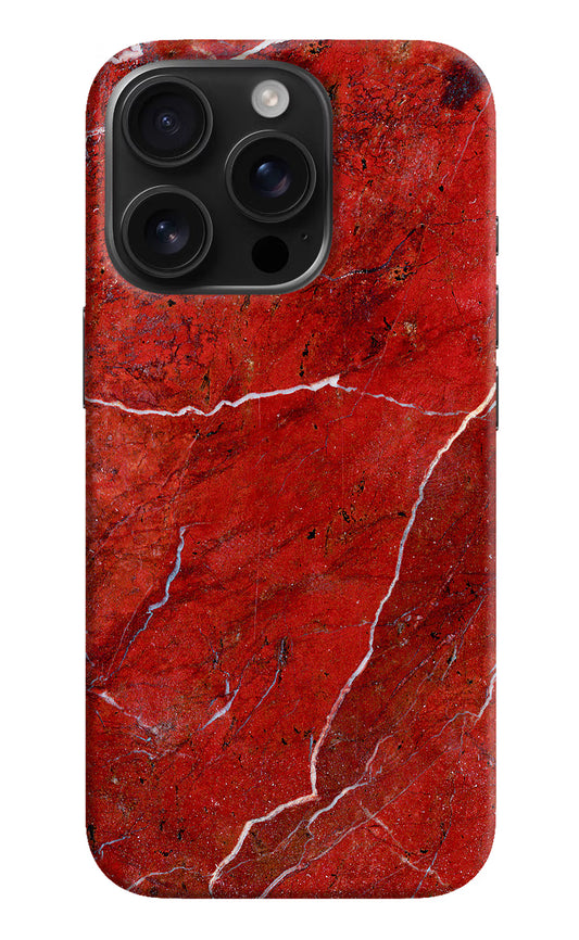 Red Marble Design iPhone 16 Pro Max Hard Case Back Cover by Casekaro