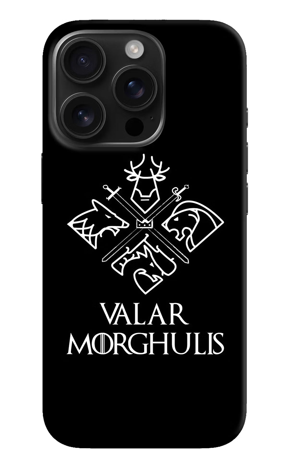 Valar Morghulis | Game Of Thrones iPhone 16 Pro Max Hard Case Back Cover by Casekaro