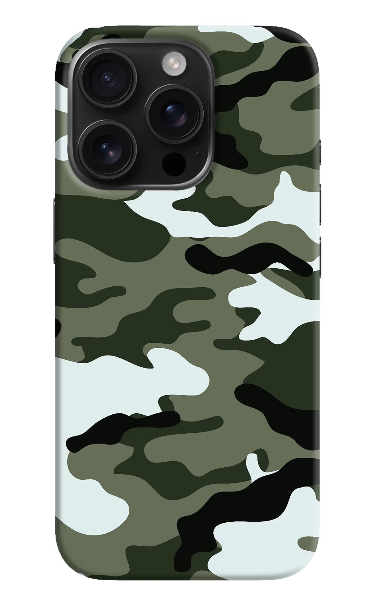 Camouflage iPhone 16 Pro Max Hard Case Back Cover by Casekaro