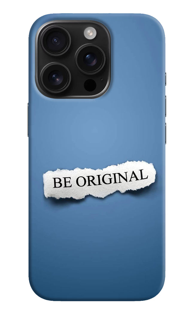 Be Original iPhone 16 Pro Max Hard Case Back Cover by Casekaro