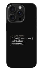 Life Motto Code iPhone 16 Pro Max Hard Case Back Cover by Casekaro