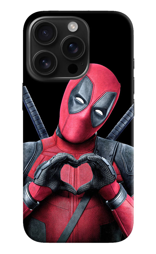 Deadpool iPhone 16 Pro Max Hard Case Back Cover by Casekaro
