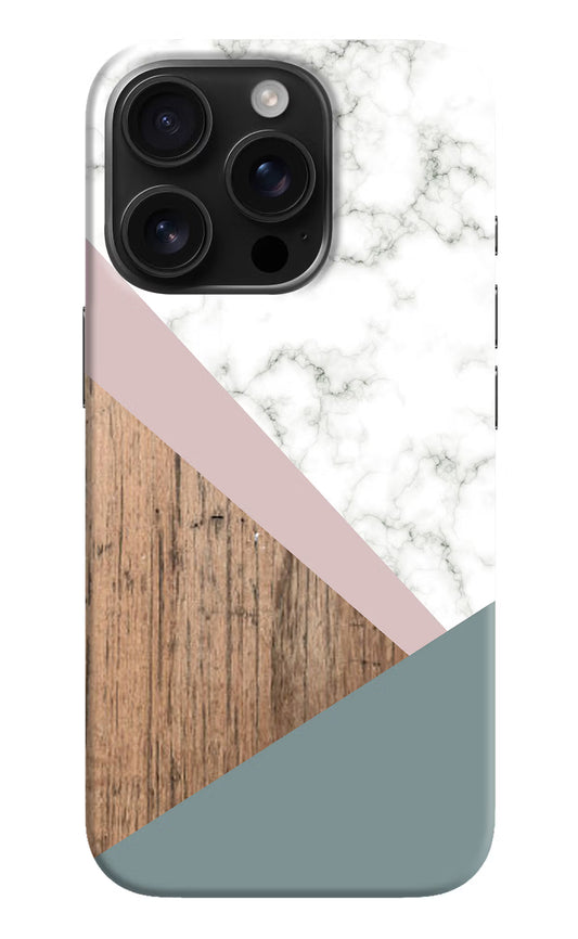 Marble wood Abstract iPhone 16 Pro Max Hard Case Back Cover by Casekaro