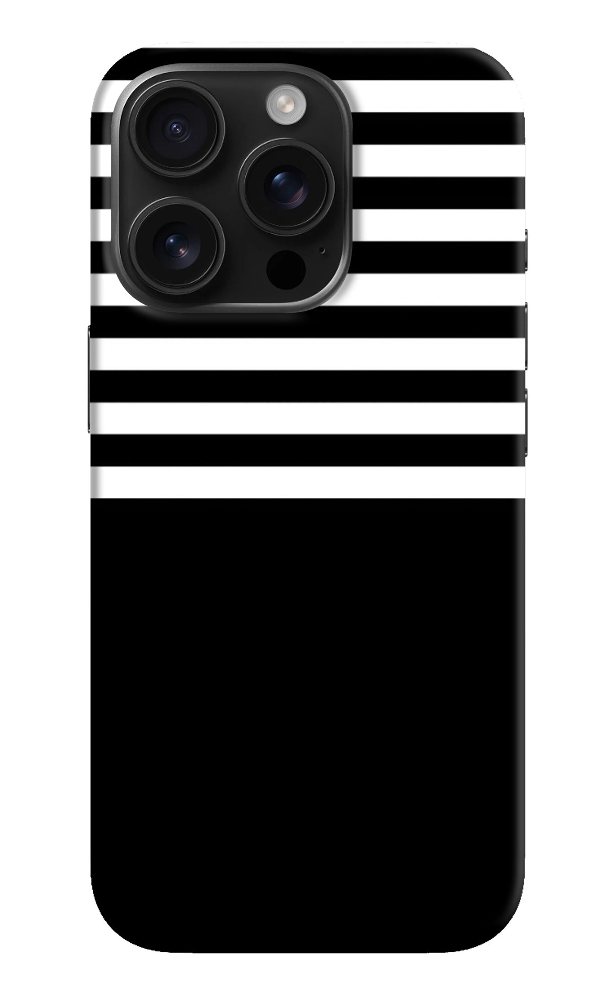 Black and White Print iPhone 16 Pro Max Back Cover