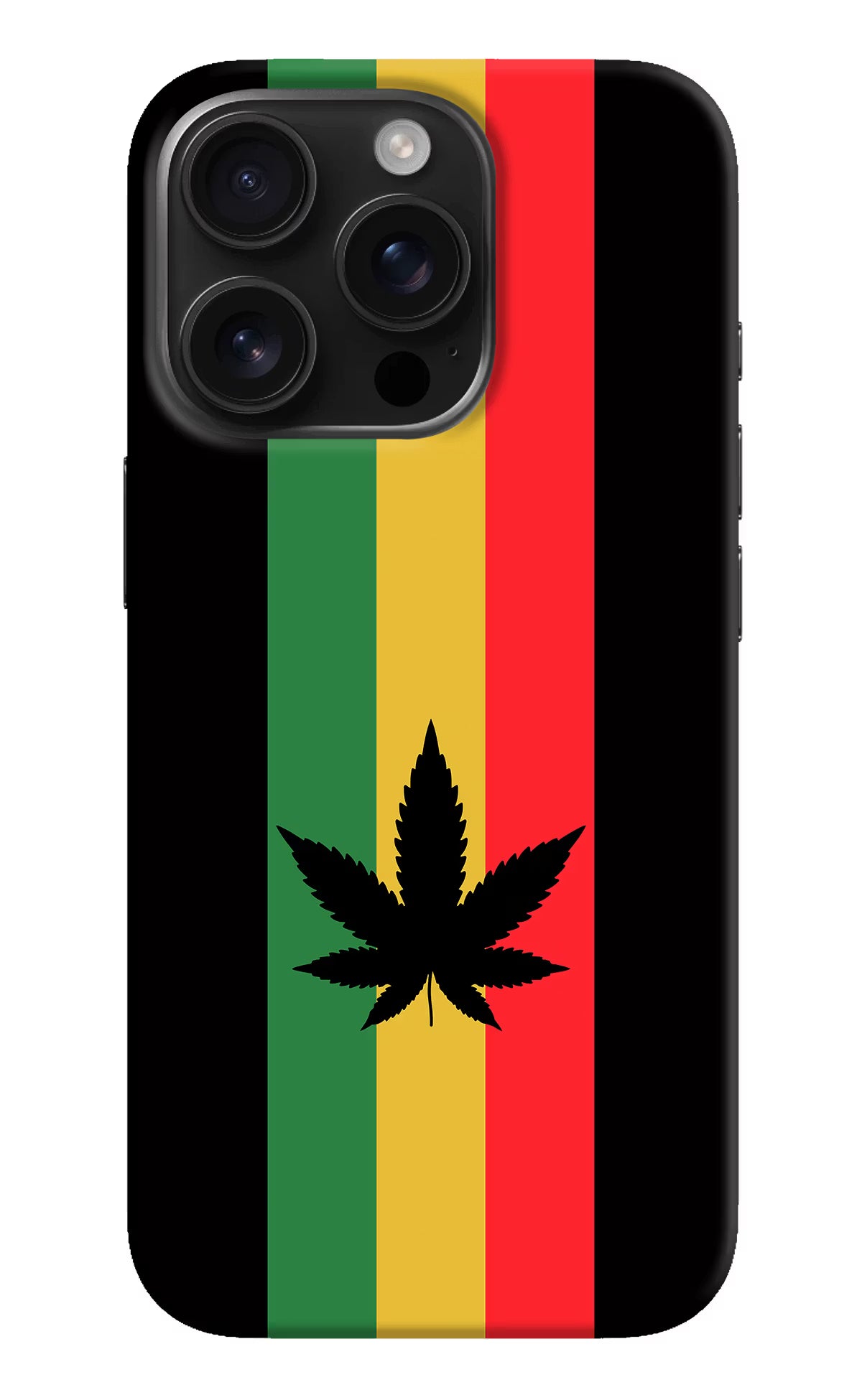 Weed Flag iPhone 16 Pro Max Hard Case Back Cover by Casekaro