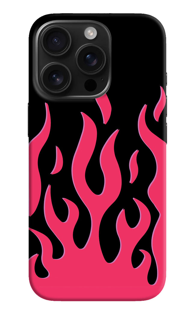 Fire Flames iPhone 16 Pro Max Hard Case Back Cover by Casekaro