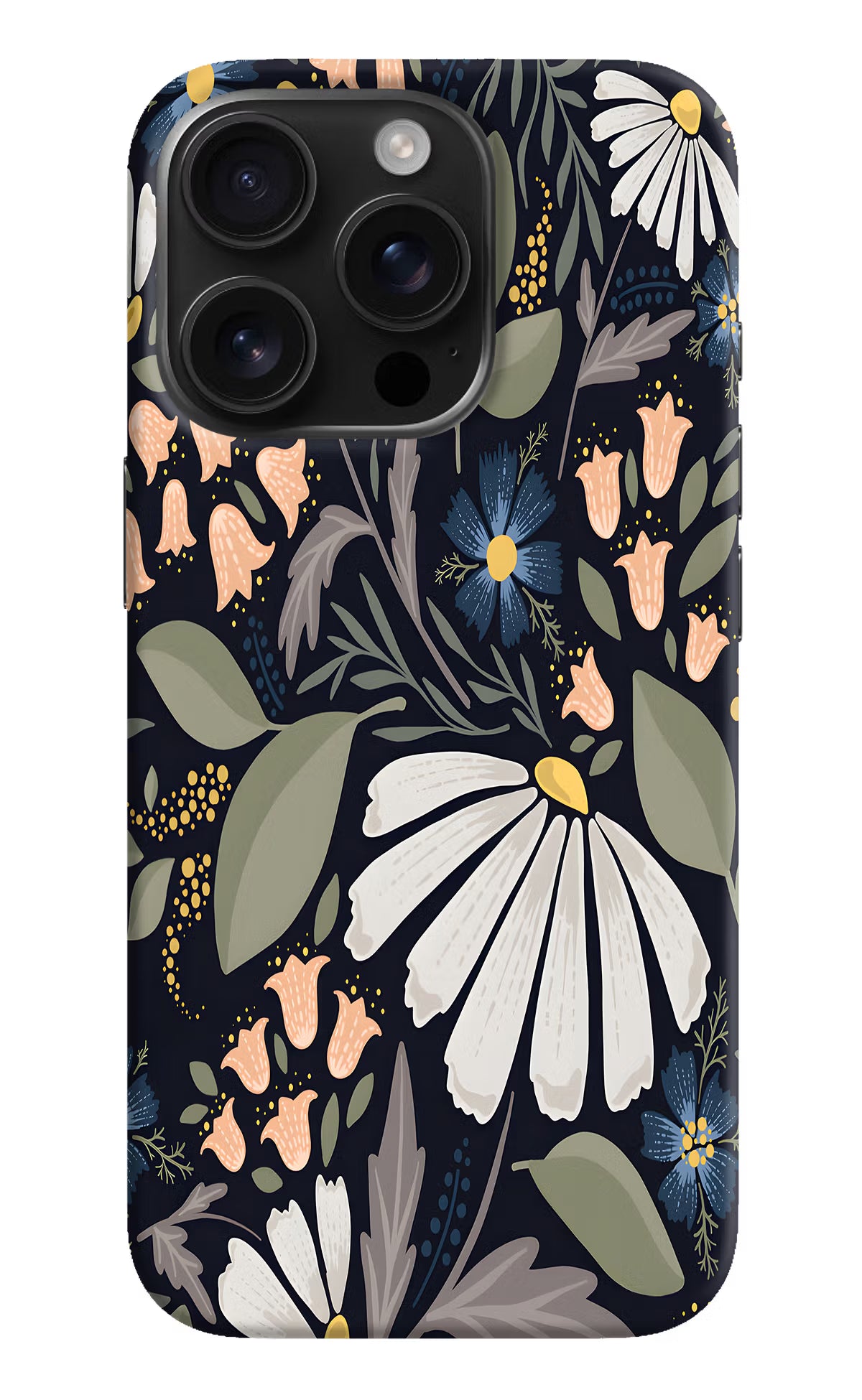 Flowers Art iPhone 16 Pro Max Hard Case Back Cover by Casekaro