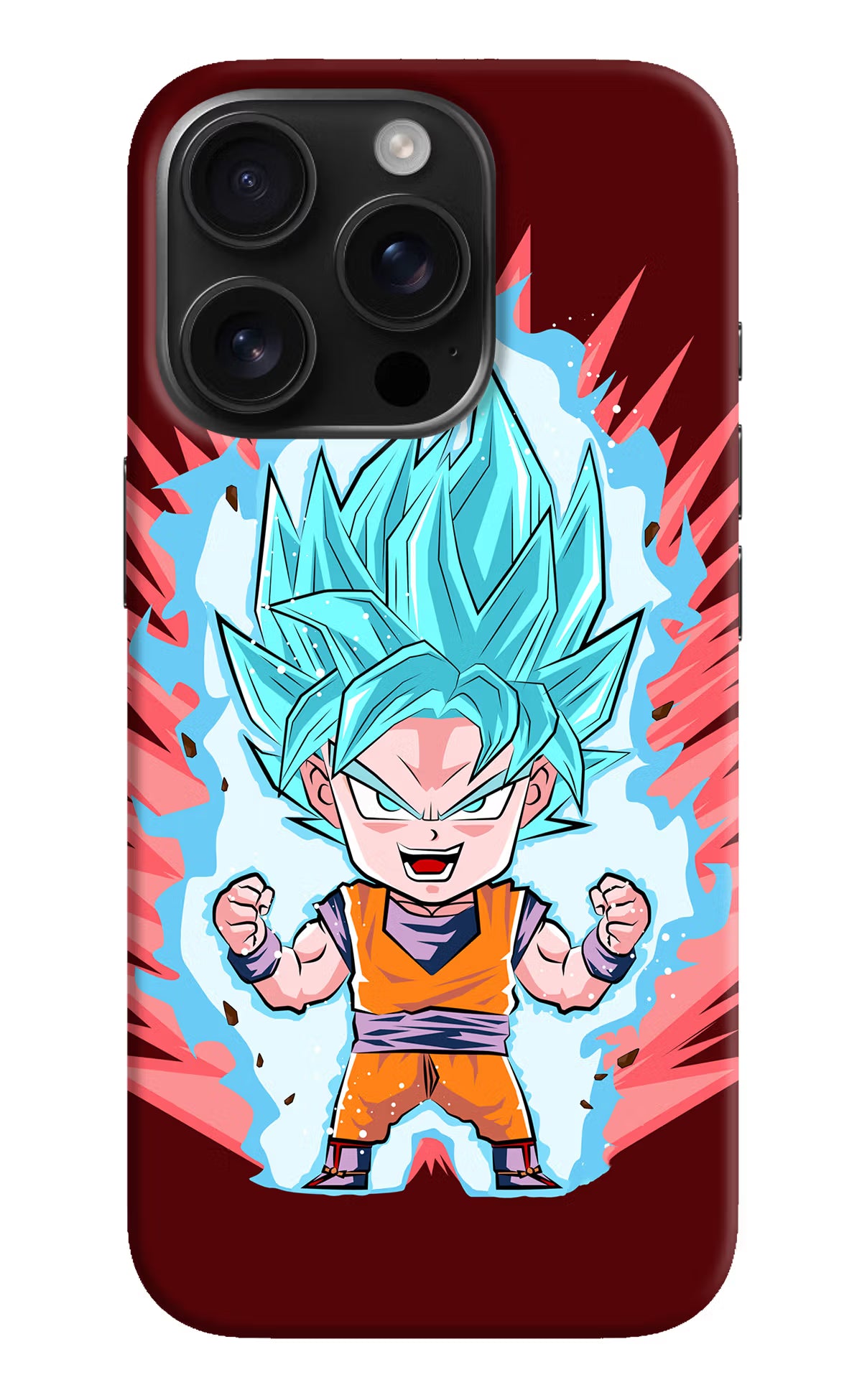 Goku Little iPhone 16 Pro Max Hard Case Back Cover by Casekaro