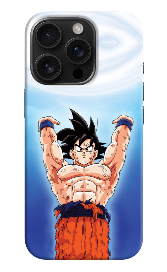 Goku Power iPhone 16 Pro Max Hard Case Back Cover by Casekaro