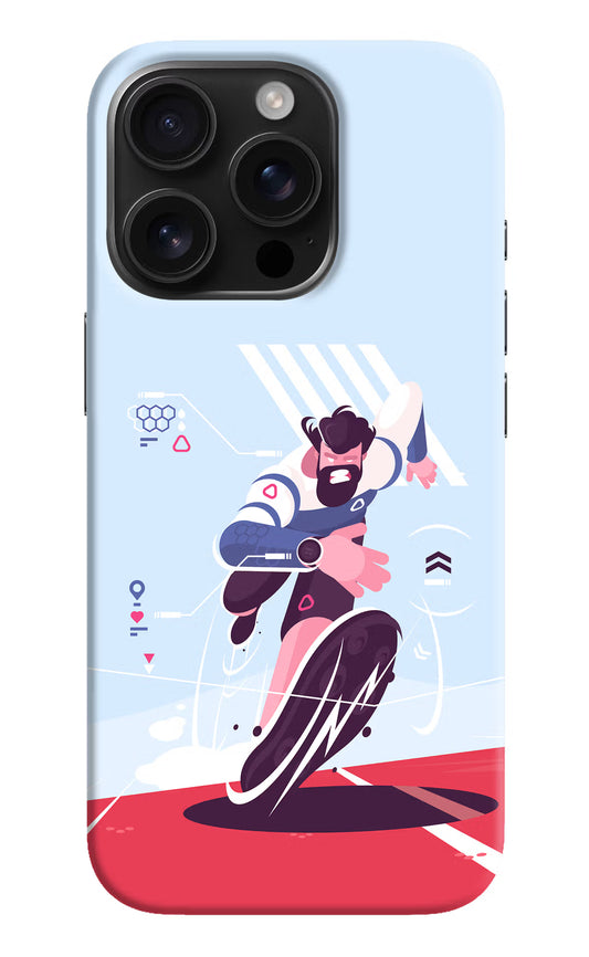 Run Pro iPhone 16 Pro Max Hard Case Back Cover by Casekaro