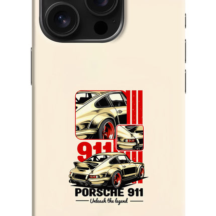 Classic Porsche 911 iPhone 16 Pro Max Hard Case Back Cover by Casekaro