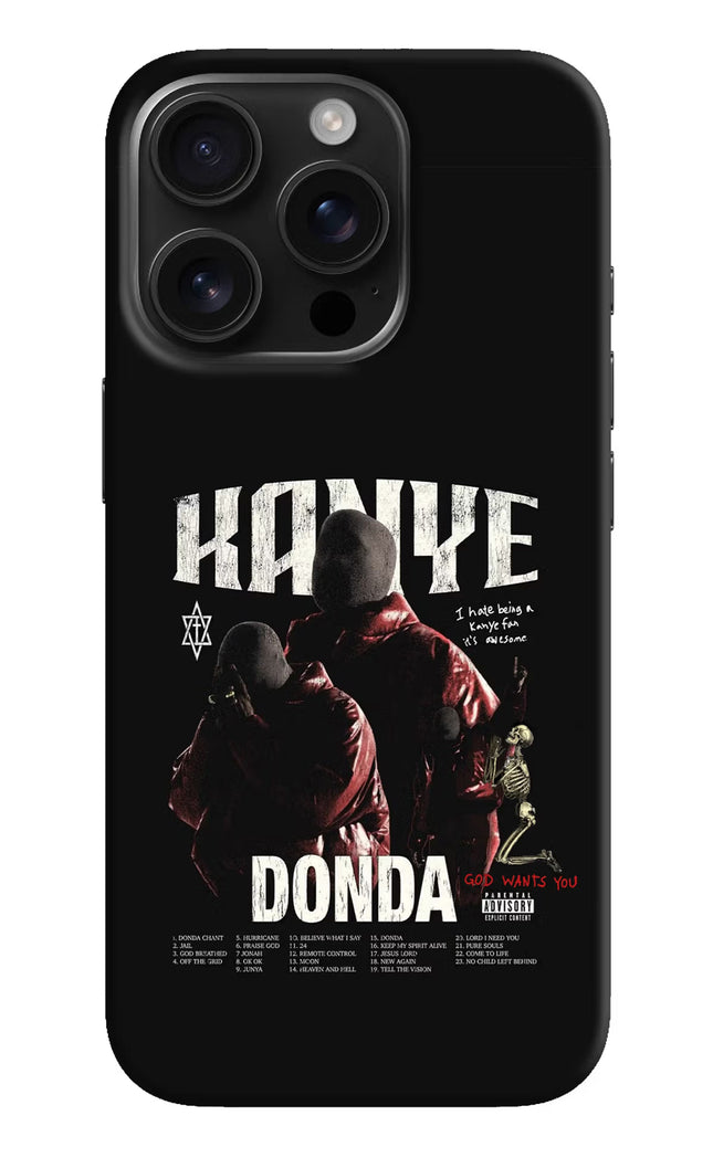 Donda Kanye West iPhone 16 Pro Max Hard Case Back Cover by Casekaro