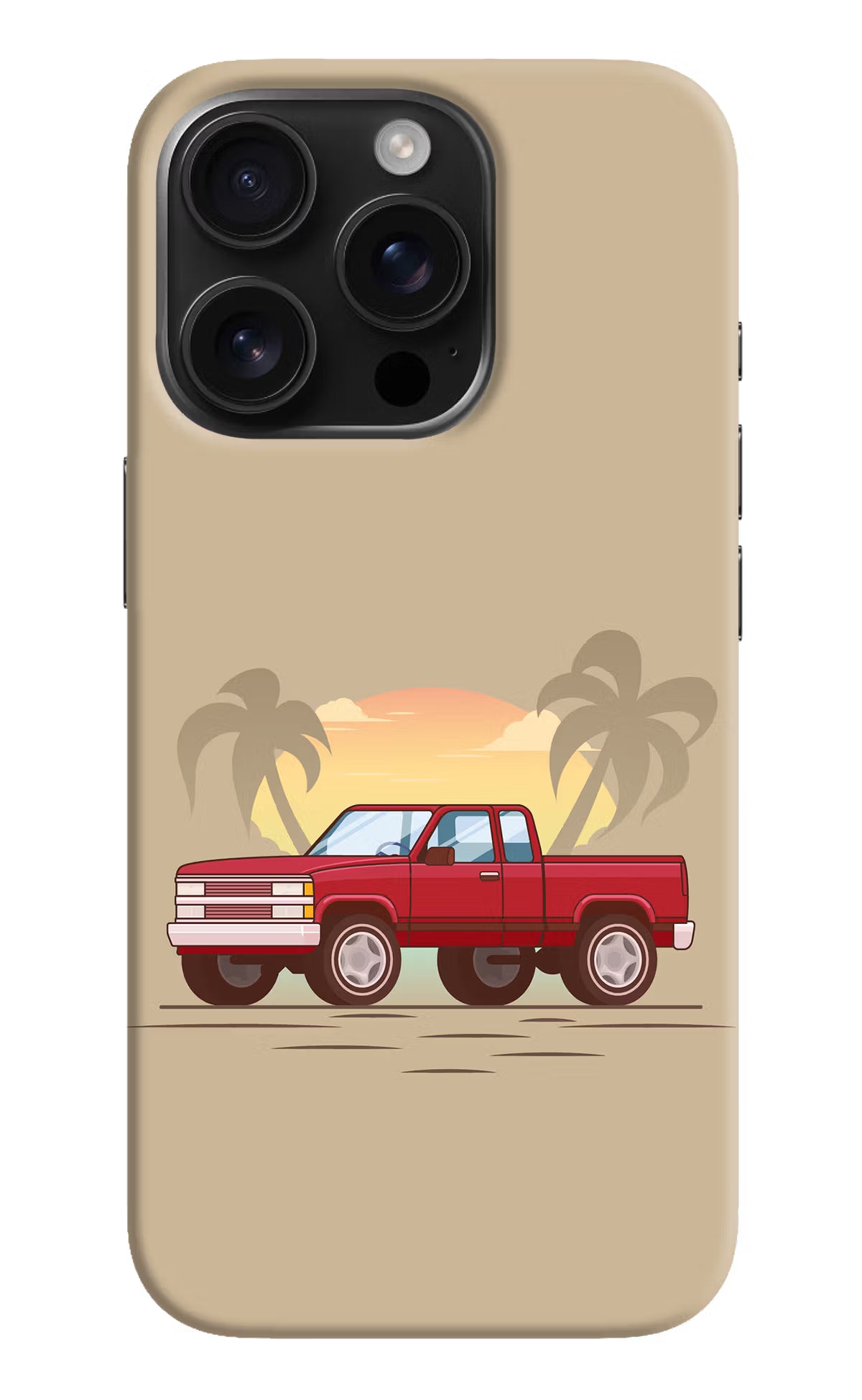 Desert Classic Drive iPhone 16 Pro Max Hard Case Back Cover by Casekaro