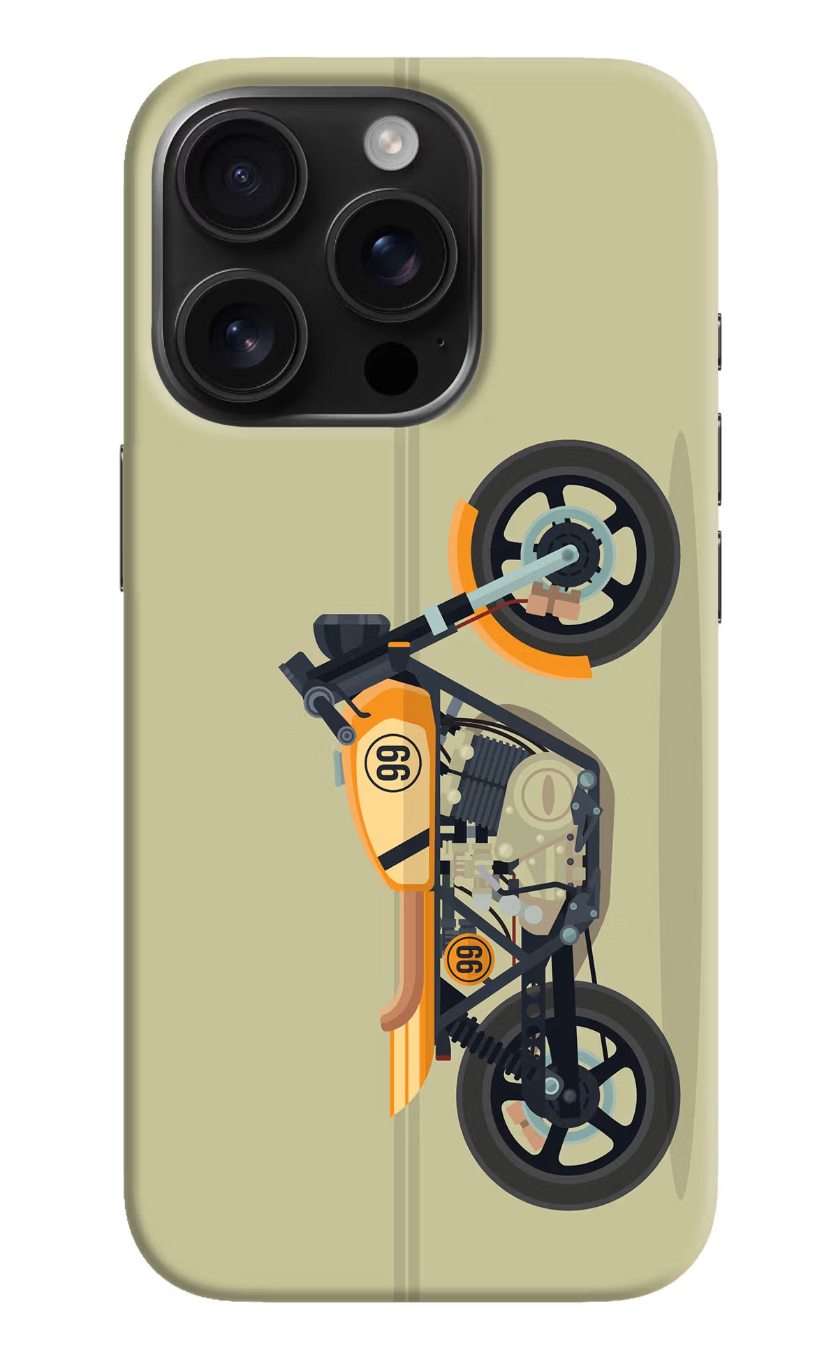 Vertical Speedster iPhone 16 Pro Max Hard Case Back Cover by Casekaro